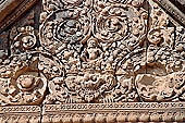 Banteay Srei temple - second enclosure, portico of the east gopura 